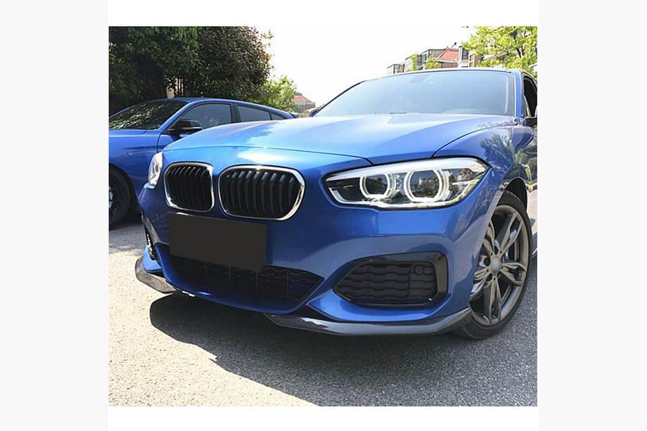 BMW 1 Series F20/F21 2011-2019 Frontstoßstangen Flaps Aufsätze (für M-Sport 2015-2019, Carbon) Foto 3