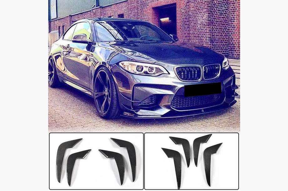 BMW 2 Series F22/F23 2014-2021 Frontstoßstangenlippe (für F87 M2, Carbon) Image