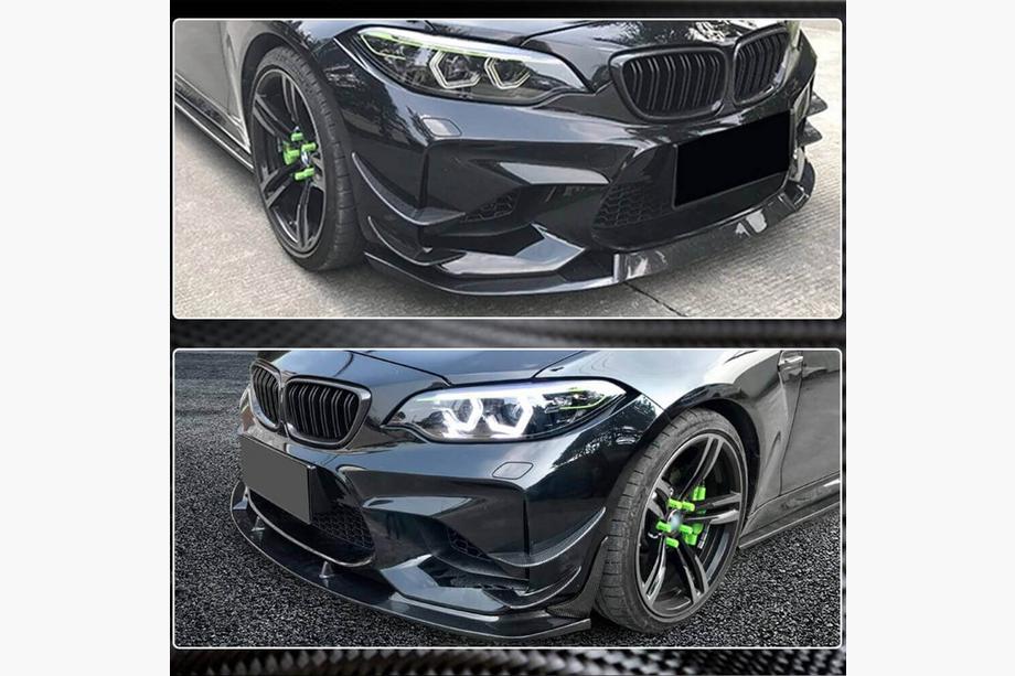 BMW 2 Series F22/F23 2014-2021 Frontstoßstangen Flaps FRP V2 für F87 M2 2016-2020 Foto 3