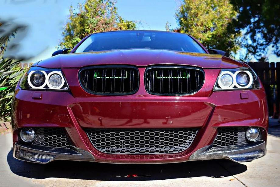 BMW 3 Series E90/E91 2005-2011 Frontstoßstangen Flaps (für E90 2008-2011 M-Sport, Carbon) Foto 2