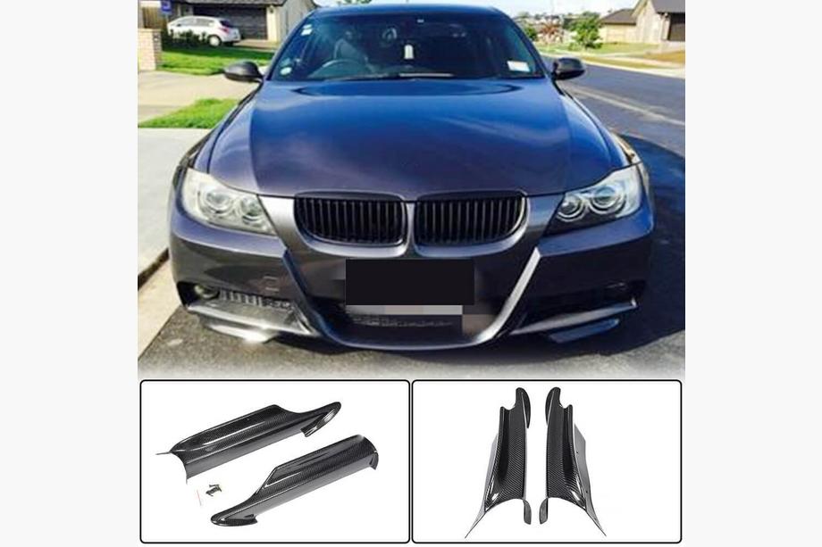BMW 3 Series E90/E91 2005-2011 Frontstoßstangen Flaps (für E90 2005-2008 M-Sport, Carbon) Foto 1