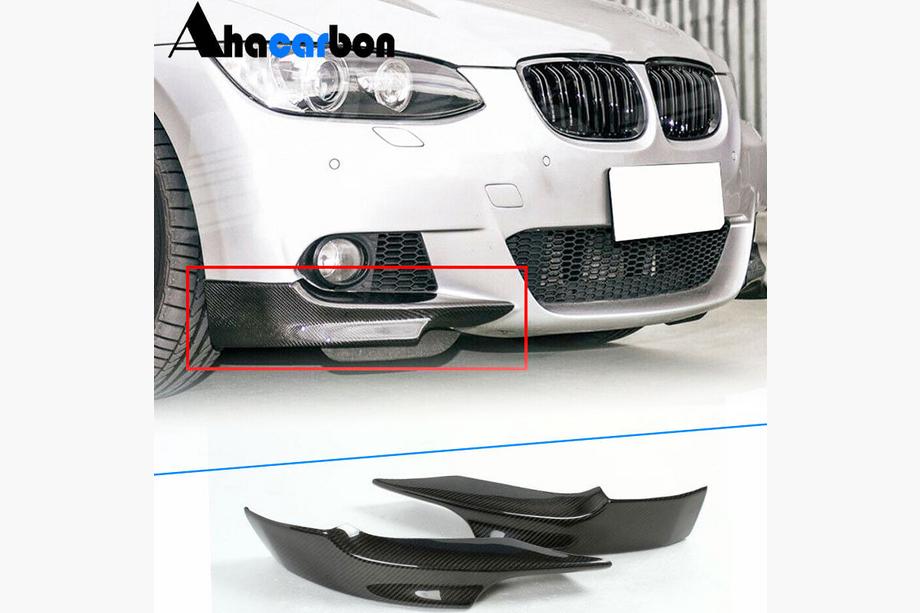 BMW 3 Series E92/E93 2006–2013 Frontstoßstangen Flaps (für M-Sport 2006-2009, Carbon) Foto 1