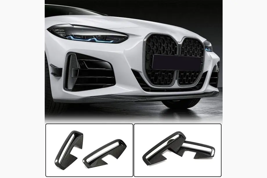 BMW 4 Series G22/23/26 2020- Frontstoßstangenlippe (für G22/G23 M-Sport, Carbon) Foto 1