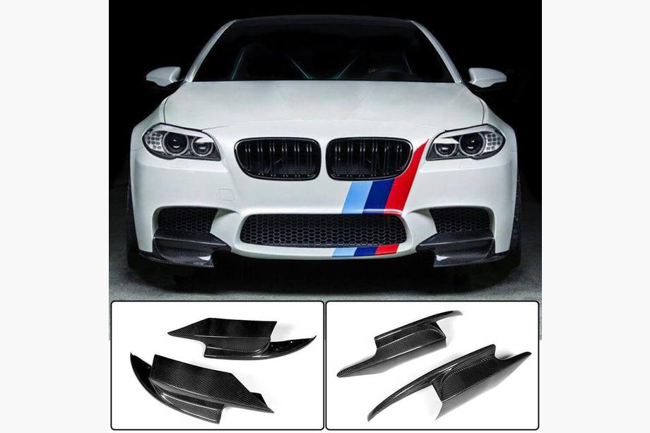 BMW 5 Series F10/F11 2010–2016 Frontstoßstangen Flap Aufsätze (für F10 M5, Carbon) Image