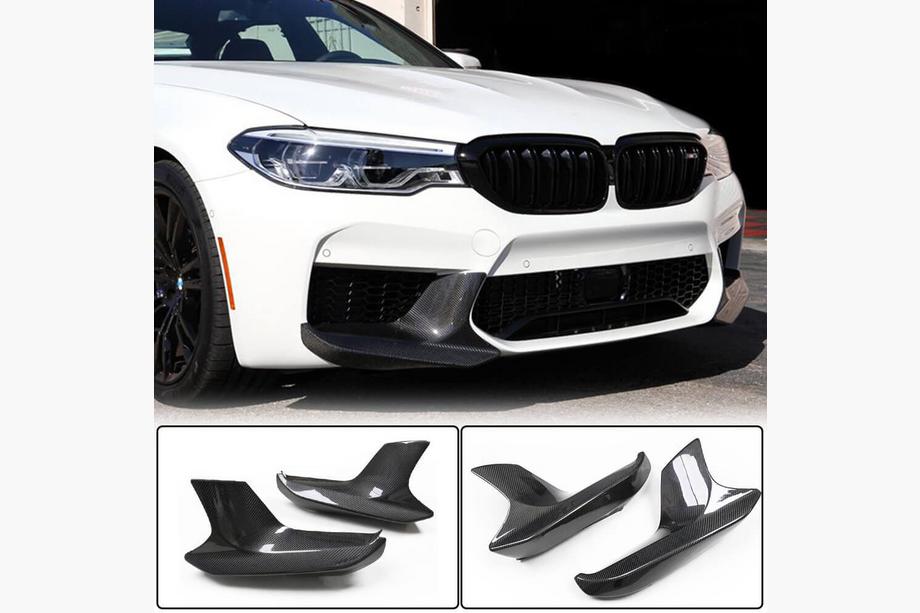 BMW 5er G30/G31 2017–2023 Frontstoßstangen Flaps Aufsätze (für M5 F90 2017-2020, Carbon) Foto 1
