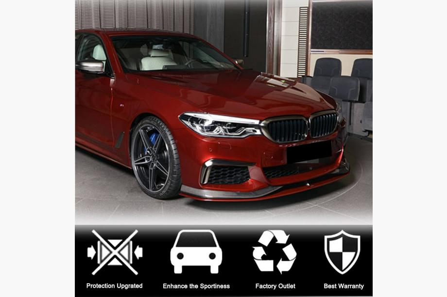 BMW 5er G30/G31 2017–2023 Frontstoßstangen Flaps V3 für M-Sport 2017-2020 Carbon Foto 2