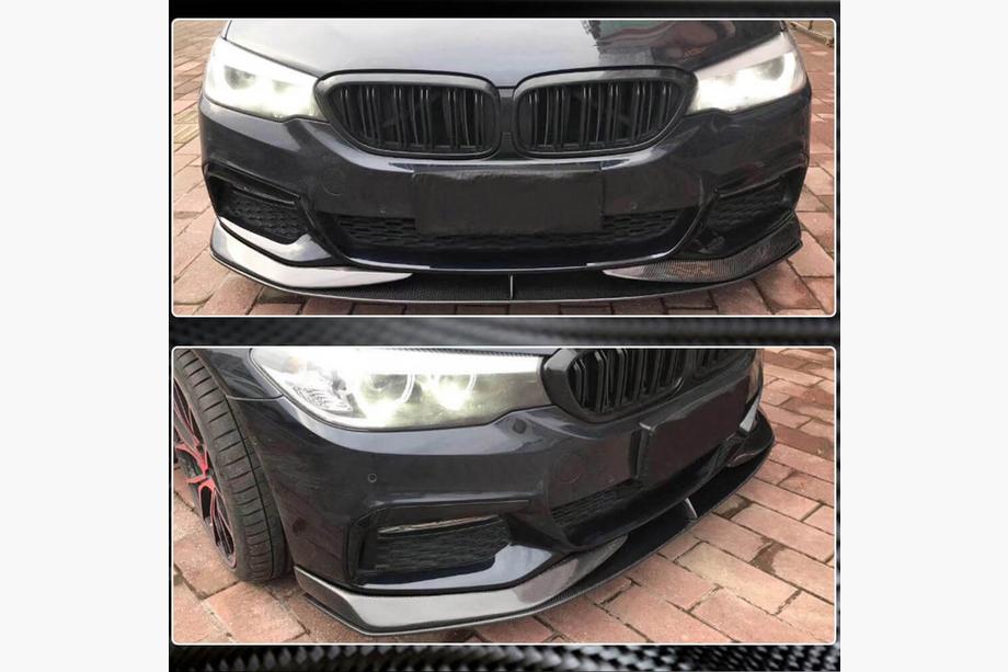 BMW 5er G30/G31 2017–2023 Frontstoßstangen Flaps V3 für M-Sport 2017-2020 Carbon Foto 3