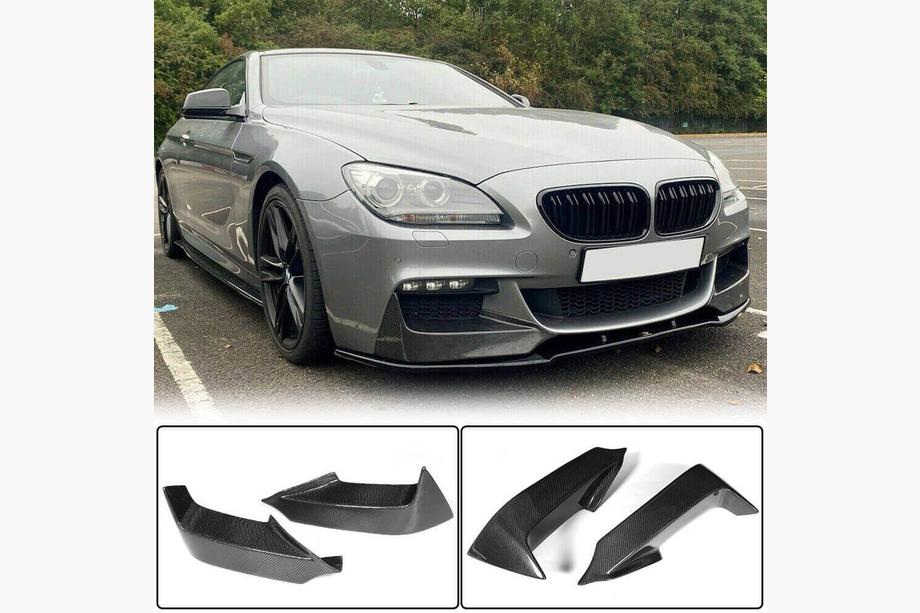 BMW 6 Series F12/F13/F06 2011-2018 Frontstoßstangenaufsatz Flap V2 (für M-Sport, Carbon) Foto 1