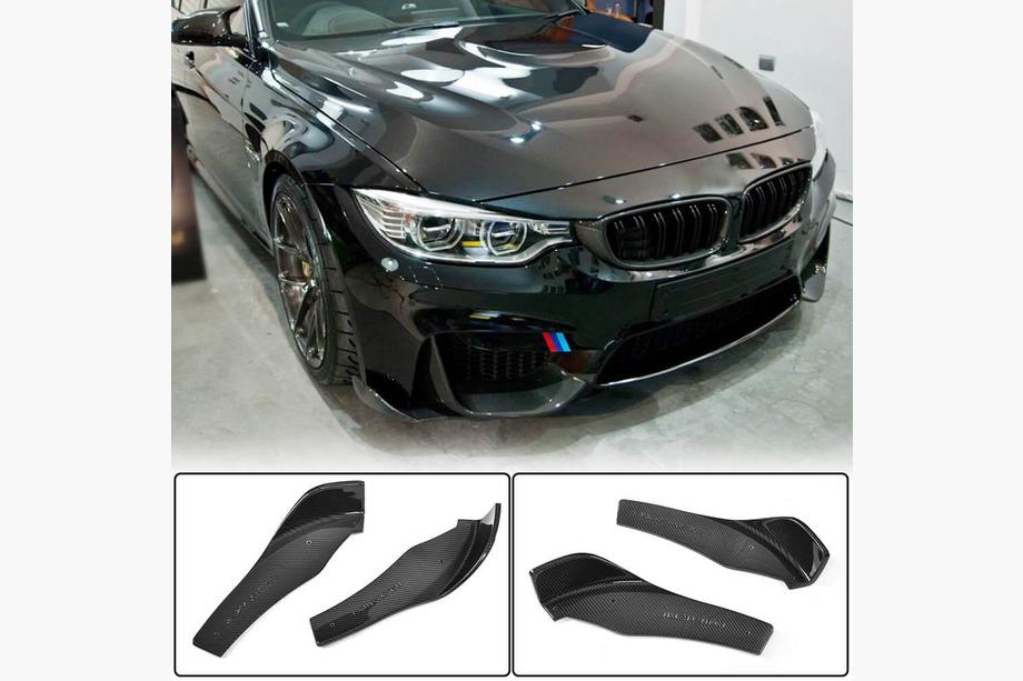 BMW 3 Series F30/F31 2012-2019 Frontstoßstangenaufsatz Flap V2 (für F80, Carbon) Image