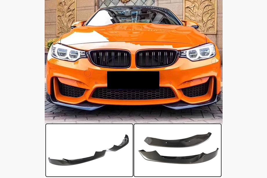 BMW 4 Series F32/F33/F36 2012-2020 Frontstoßstangenaufsatz Flap V2 (für F82/F83, Carbon) Image
