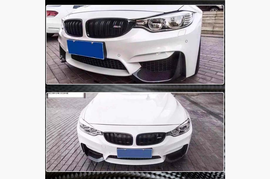 BMW 4 Series F32/F33/F36 2012-2020 Frontstoßstangenaufsatz Flap V3 (für F82/F83, Carbon) Foto 5