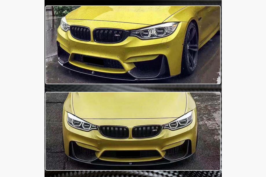 BMW 4 Series F32/F33/F36 2012-2020 Frontstoßstangenaufsatz Flap V3 (für F82/F83, Carbon) Foto 6