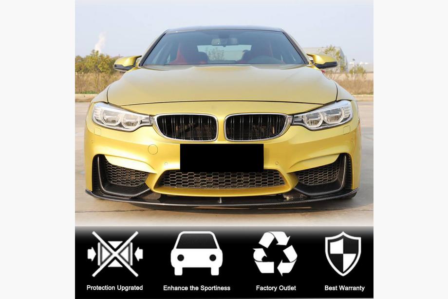 BMW 4 Series F32/F33/F36 2012-2020 Frontstoßstangenaufsatz Flap V3 (für F82/F83, Carbon) Foto 8