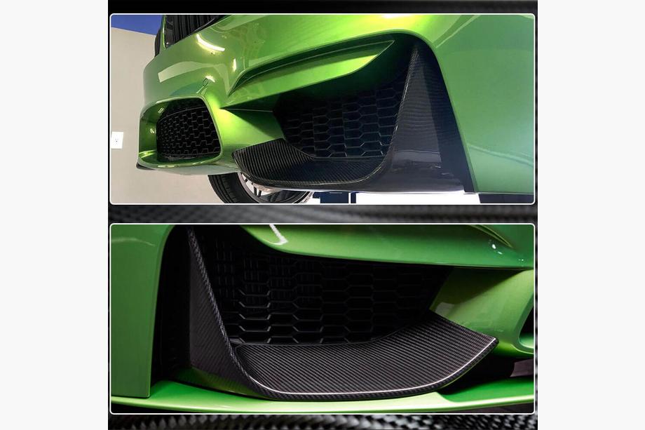 BMW 4 Series F32/F33/F36 2012-2020 Frontstoßstangenaufsatz Flap V3 (für F82/F83, Carbon) Foto 10