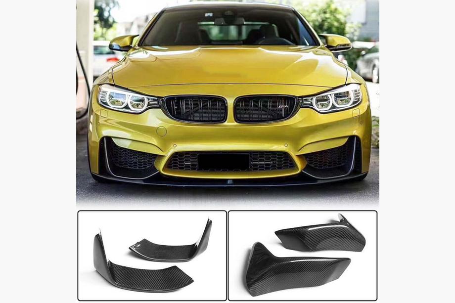 BMW 4 Series F32/F33/F36 2012-2020 Frontstoßstangenaufsatz Flap V4 (für F82/F83, Carbon) Image