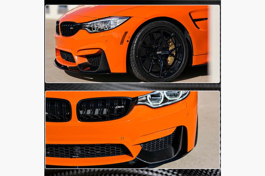 BMW 4 Series F32/F33/F36 2012-2020 Frontstoßstangen Flap Carbon V5 Aufsätze (für F82/F83) Foto 9