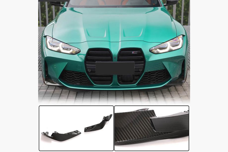 BMW 4 Series G22/23/26 2020- Frontstoßstangen Flap Aufsätze (für G82/G83, Carbon) Image