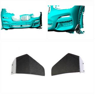 Frontstoßstangen Flaps (für original M-Sport 2018-2021, Carbon) Foto 2