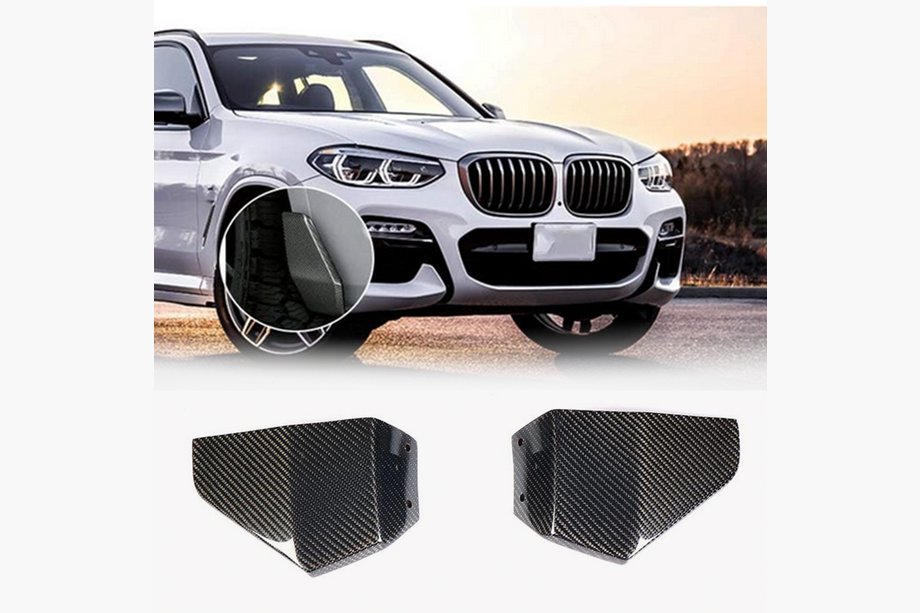 BMW X3 G01 2018- Frontstoßstangen Flaps (für original M-Sport 2018-2021, Carbon) Image