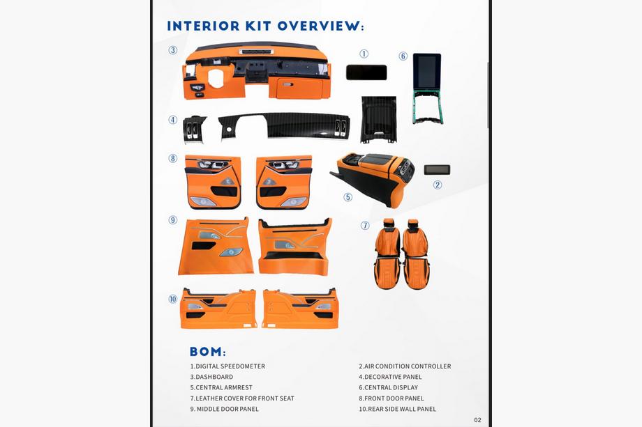 Mercedes Vito/V-class W447 2014- Innenraum Upgrade Set für Maybach Image
