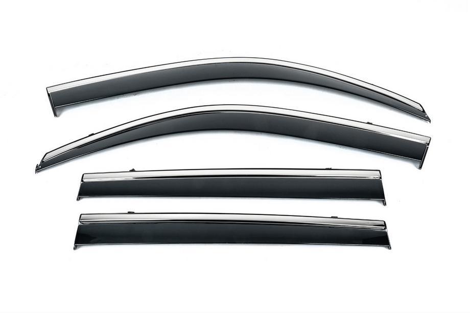 Audi Q6 2022- Windabweiser mit Chromleiste Niken Luxury (4 Stk) Image