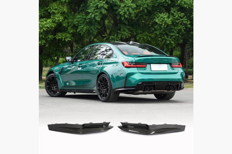 BMW 3 Series G20/G21 2018- Heckstoßstangenaufsatz Flap V1 (für G80, Carbon) Foto 1