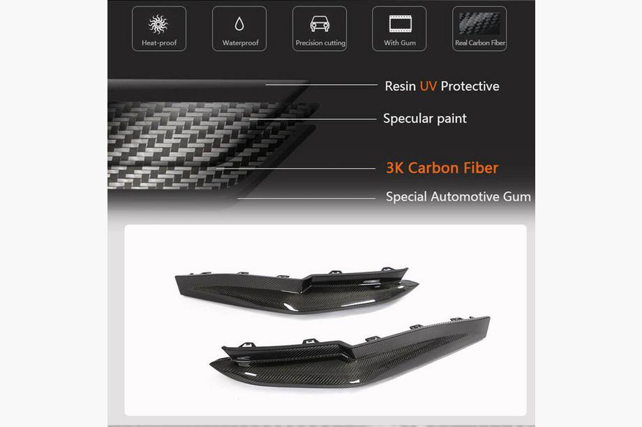 BMW 3 Series G20/G21 2018- Heckstoßstangenaufsatz Flap V1 (für G80, Carbon) Foto 5