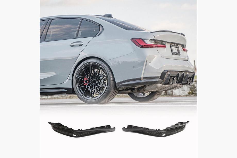 BMW 3 Series G20/G21 2018- Heckstoßstangenaufsatz Flap V3 (für G80, Carbon) Image