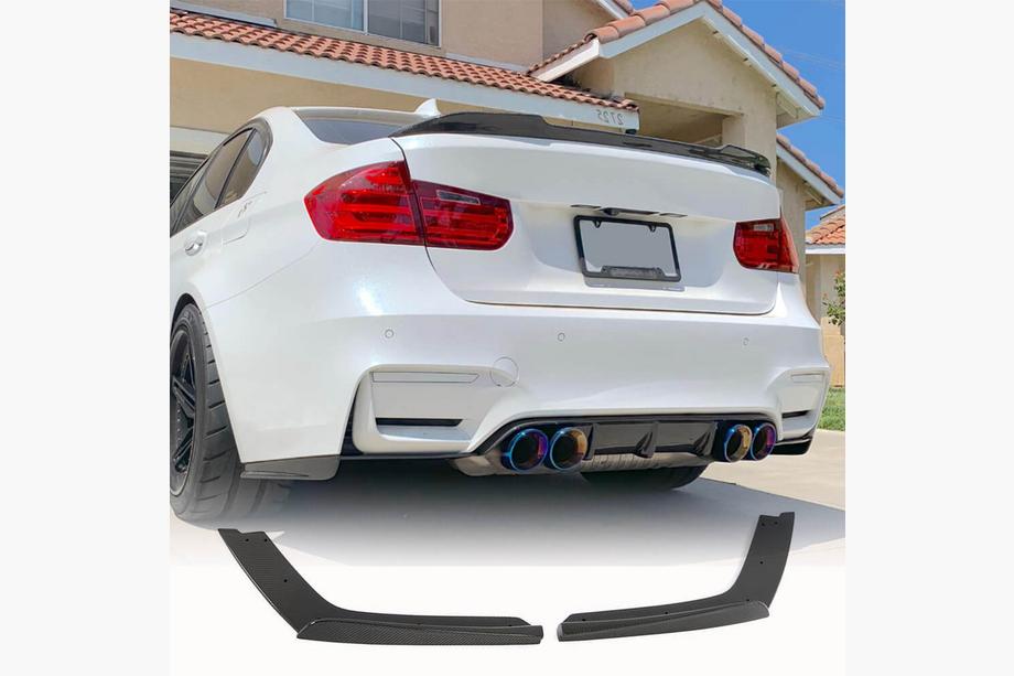BMW 4 Series F32/F33/F36 2012-2020 Heckstoßstangenaufsätze Flap V2 (für F82/F83, Carbon) Image