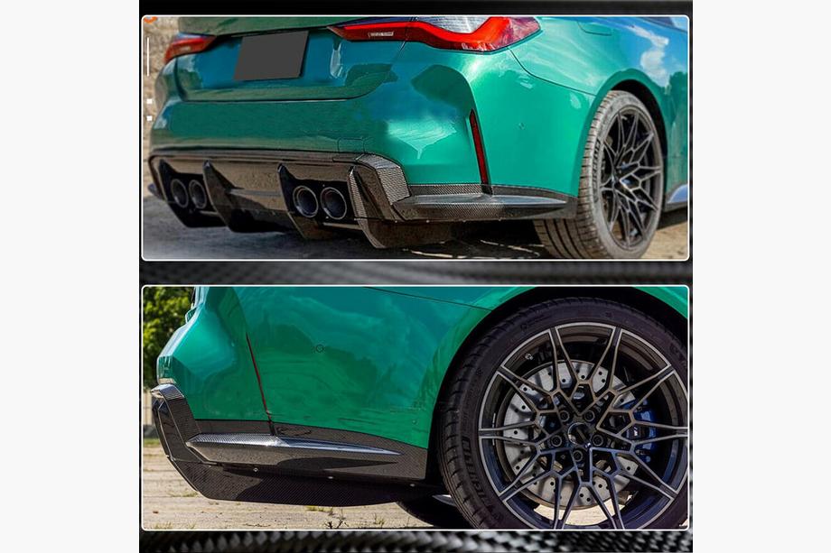 BMW 4 Series G22/23/26 2020- Heckstoßstangenaufsatz Flap Carbon V2 (für G82/G83) Foto 3
