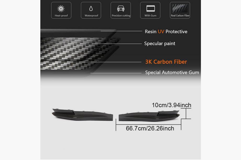 BMW 4 Series G22/23/26 2020- Heckstoßstangenaufsatz Flap Carbon V2 (für G82/G83) Foto 5