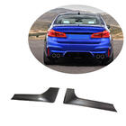 BMW 5er G30/G31 2017–2023 Carbon Flaps für die Heckstoßstange (für M-Sport/M5 F90, Carbon) Foto 1