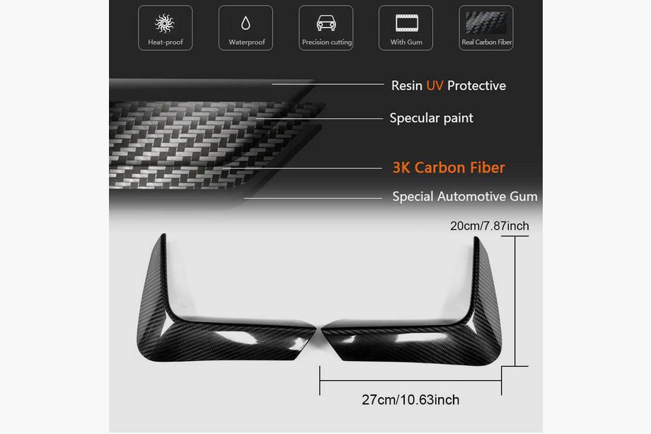 BMW 4 Series F32/F33/F36 2012-2020 Heckstoßstangenaufsätze Flap V1 (für F82/F83, Carbon) Foto 6