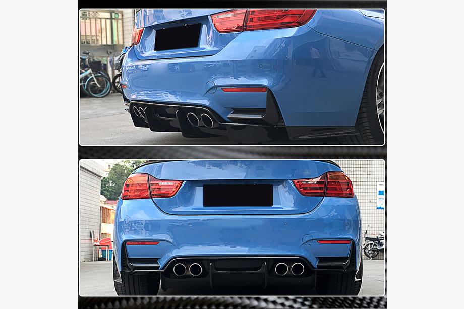 BMW 4 Series F32/F33/F36 2012-2020 Heckstoßstangenaufsatz Flap V2 (für F82/F83) Foto 4