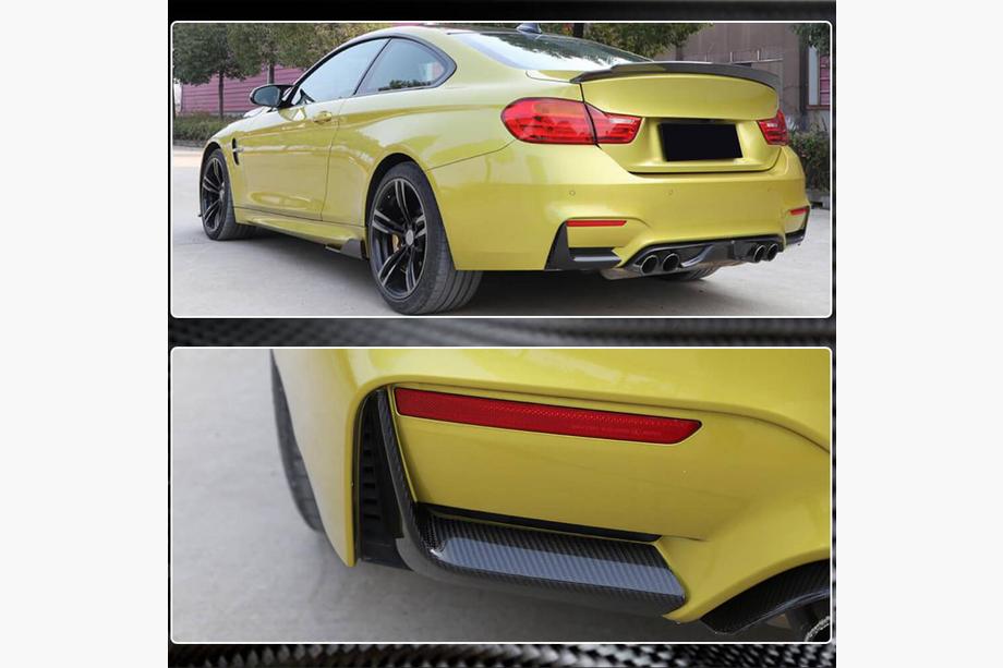 BMW 4 Series F32/F33/F36 2012-2020 Heckstoßstangenaufsatz Flap V2 (für F82/F83) Foto 5