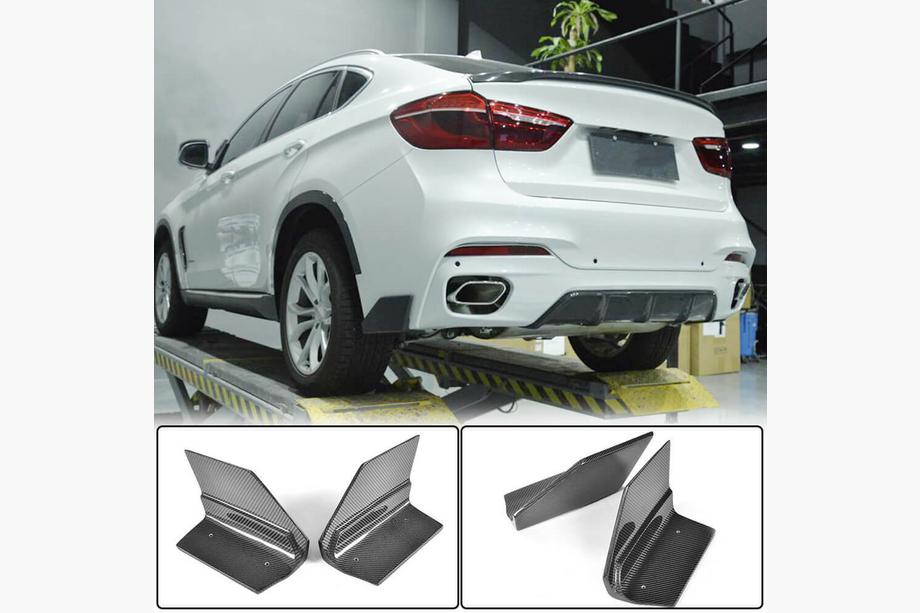 BMW X6 F16 2014-2019 Heckstoßstangenabdeckungen Flap (für M-Sport, Carbon) Foto 1