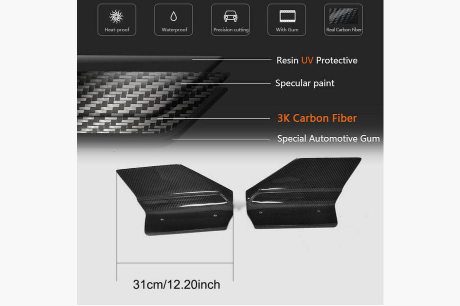 BMW X6 F16 2014-2019 Heckstoßstangenabdeckungen Flap (für M-Sport, Carbon) Foto 5