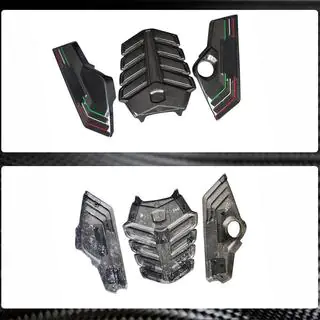 Motorabdeckung (Trockencarbon) Foto 3