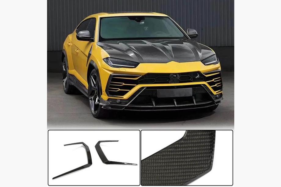 Lamborghini Urus 2018- Frontstoßstangen Flaps Aufsätze (Dry Carbon) Image