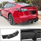 Tesla Model 3 2017- Heckdiffusor V2 (2017-2023, Carbon) Foto 1