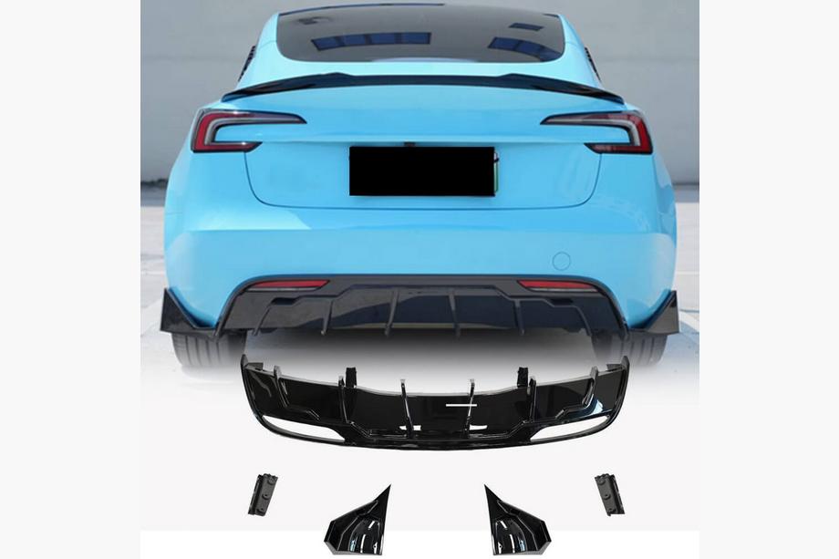 Tesla Model 3 2017- Heckstoßstangendiffusor ABS V6 Image