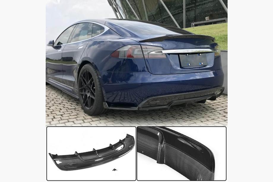 Tesla Model S 2012– Heckdiffusor V1 (2016-2021, Carbon) Image