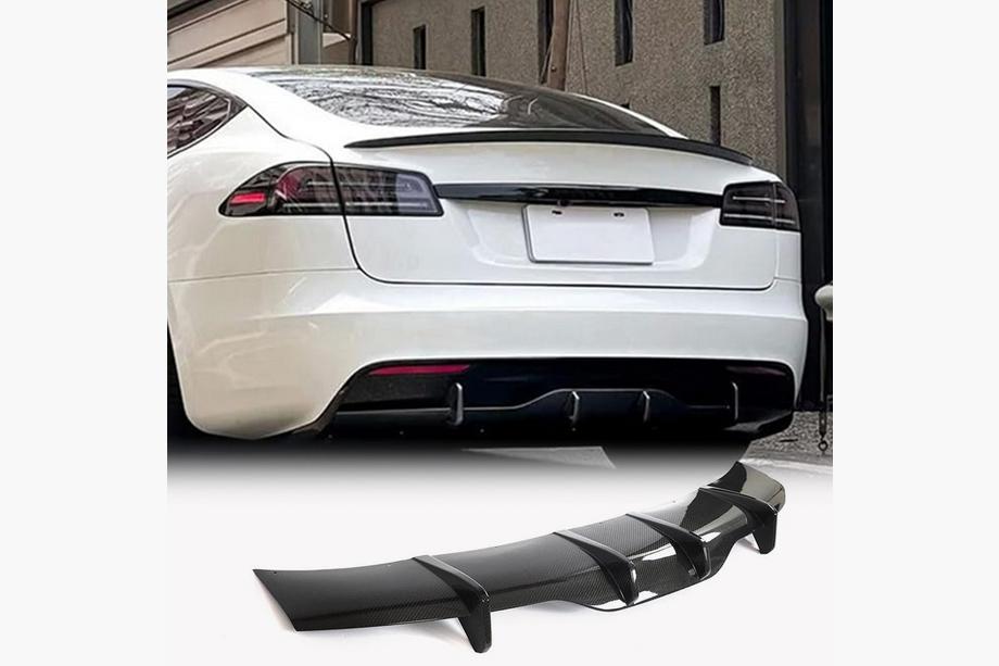 Tesla Model S 2012– Heckdiffusor für Plaid 2021+ (Carbon) Image