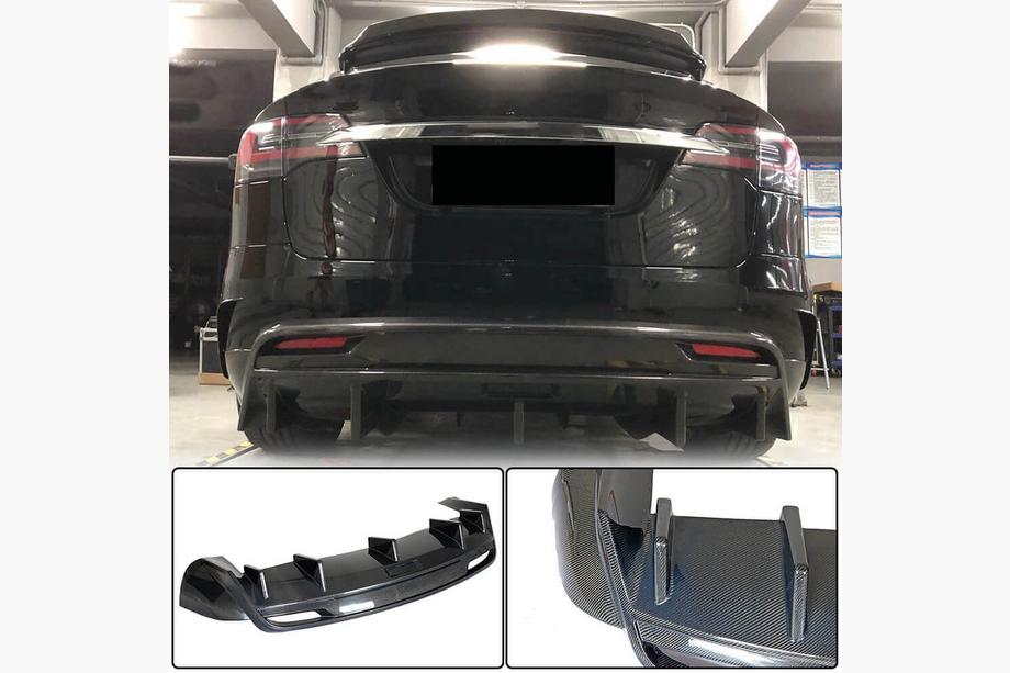 Tesla Model X 2015- Heckdiffusor Carbon V1 (2016-2020) Image