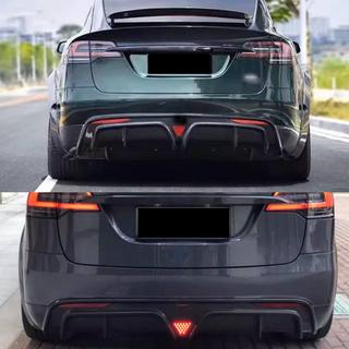 Heckdiffusor für Plaid 2021-2025, Carbon Tesla Model X 2015- Foto 2