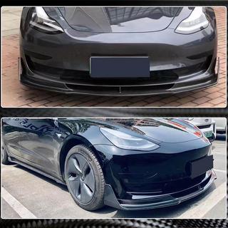 Frontlippe Lip V1 für Frontstoßstange (2017-2023, Carbon) Tesla Model 3 2017- Foto 3