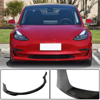 Frontlippe Lip V4 für Frontstoßstange (2017-2023, Carbon) Tesla Model 3 2017- Foto 1