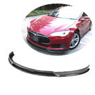 Tesla Model S 2012– Frontlippe Lip V2 für Frontstoßstange (2012-2016, Carbon) Foto 1
