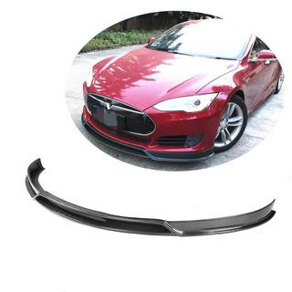 Frontlippe Lip V2 für Frontstoßstange (2012-2016, Carbon) Tesla Model S 2012– Foto 1