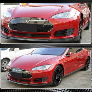 Frontlippe Lip V1 für Frontstoßstange (2012-2016, Carbon) Tesla Model S 2012– Foto 2